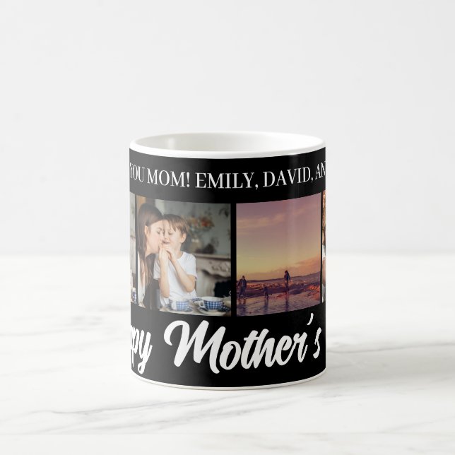 Mother's Day custom Mom White Photo Coffee Mug (Center)