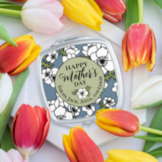 Mother's Day Custom Names Compact Mirror