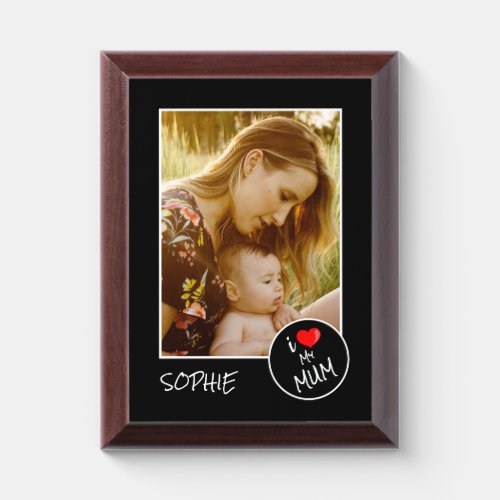 Mothers Day  Custom Photo  Personalized Award Plaque