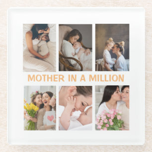 Mother's Day Customizable Gift Custom Pictures Glass Coaster