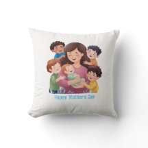 mother's day customize Throw Pillow