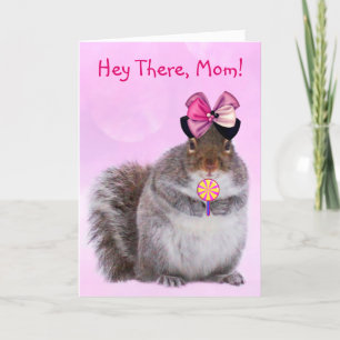 Mother's Day Cute Squirrel Holiday Card