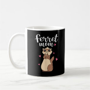 Mother's Day Cute Women Weasel Ferret Mom Coffee Mug