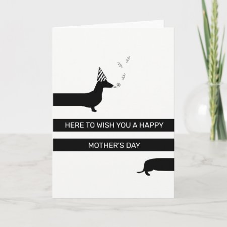 Mother's Day Dachshund Card