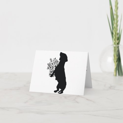 MOTHERS DAY DACHSHUND SILHOUETTE CARD