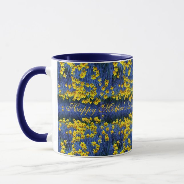 Mother's Day Daffodil Spring Fantasy Mug (Left)