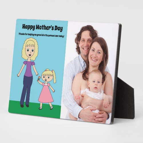 Mothers Day Daughter Cute Custom Photo Plaque