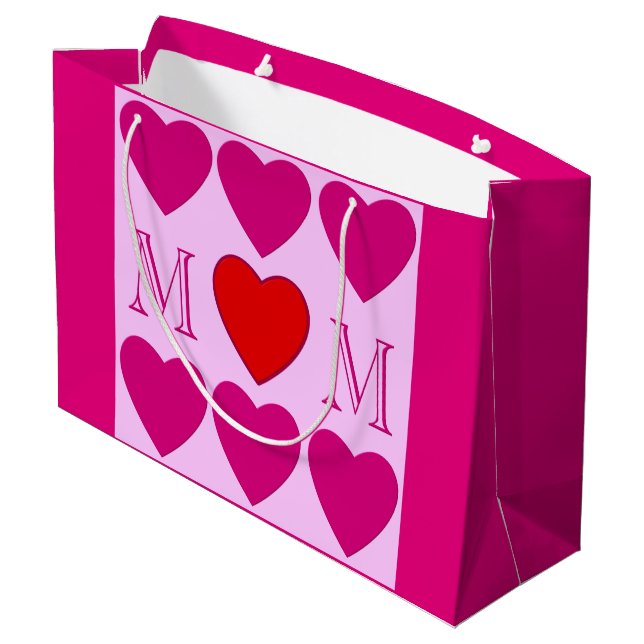 Mothers Day decoration Large Gift Bag (Back Angled)