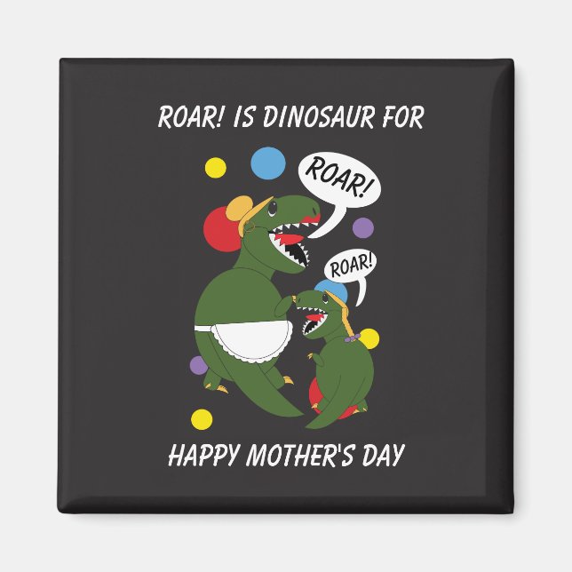 Mothers Day Dinosaur Daughter Funny Personalize Magnet (Front)