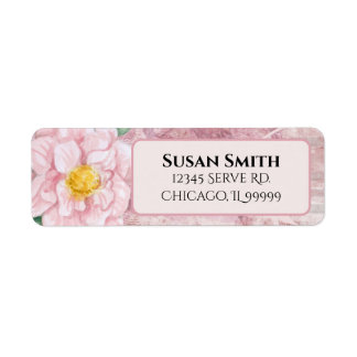 Mother's Day Distressed Vintage Pnk Return Address Label