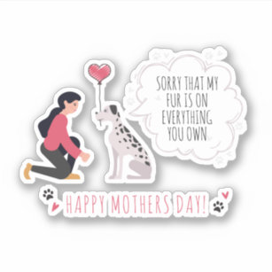 Funny mother gifts from daughter for mothers day Sticker for Sale