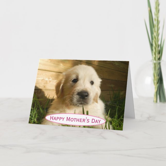Mother's Day Dog Mom World's Best Ever Pet Photo Card (Front)