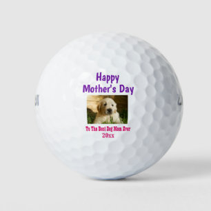 Mother's Day Dog Mom World's Best Ever Pet Photo Golf Balls