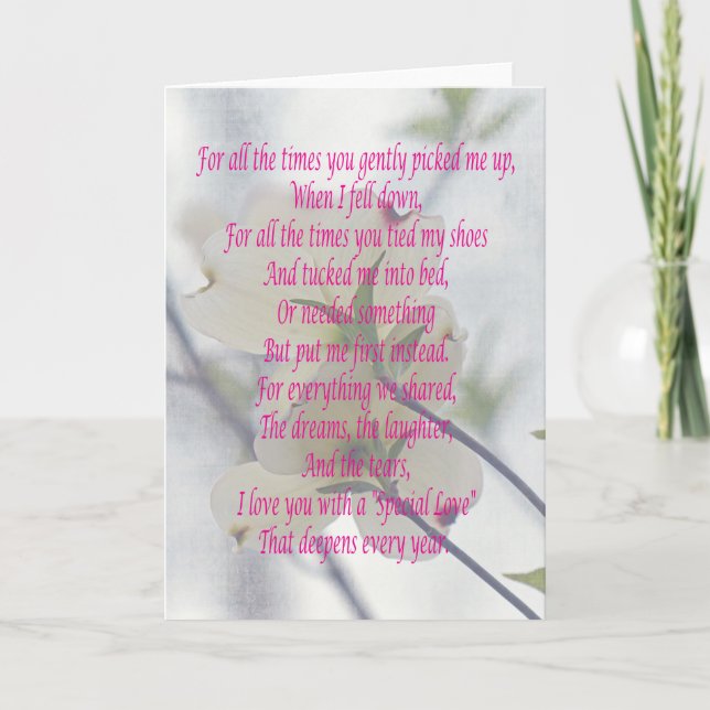 Mothers Day Dogwood Card (Front)