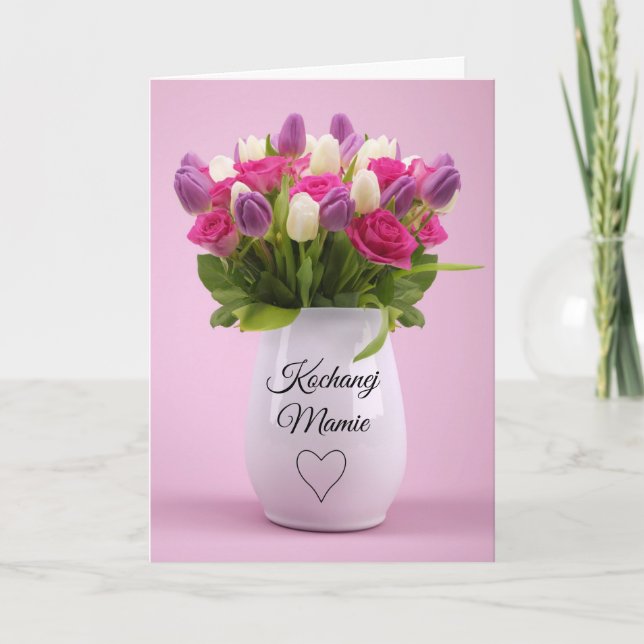 Mother's Day - Dzien Matki Card (Front)