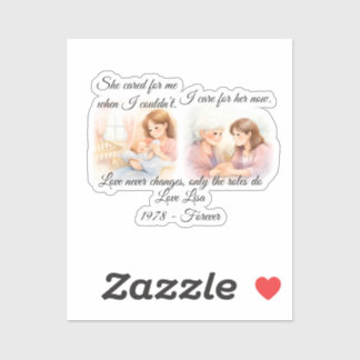 Mother's Day Elders Care Throw Pillow Sticker