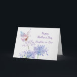 Mother's Day Elegant Garden Butterflies Pink Card<br><div class="desc">Happy Mother's Day Daughter-in-Law Elegant Garden Butterflies Pink and Mauve</div>