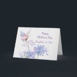 Mother's Day Elegant Garden Butterflies Pink Card<br><div class="desc">Happy Mother's Day Daughter-in-Law Elegant Garden Butterflies Pink and Mauve</div>