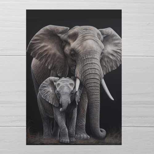 Mothers Day Elephant and Baby  Card