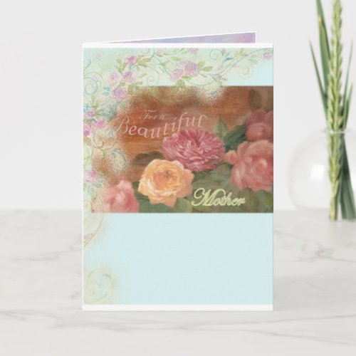 Mothers Day exquisite illustration greetings Card