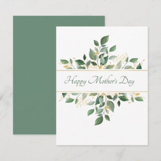 Mothers Day Flat Greeting Card