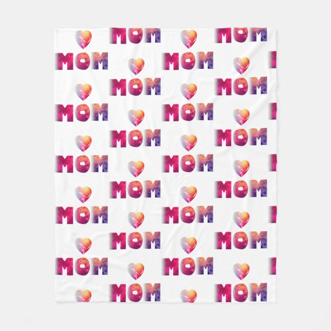 mothers day fleece blanket (Front)