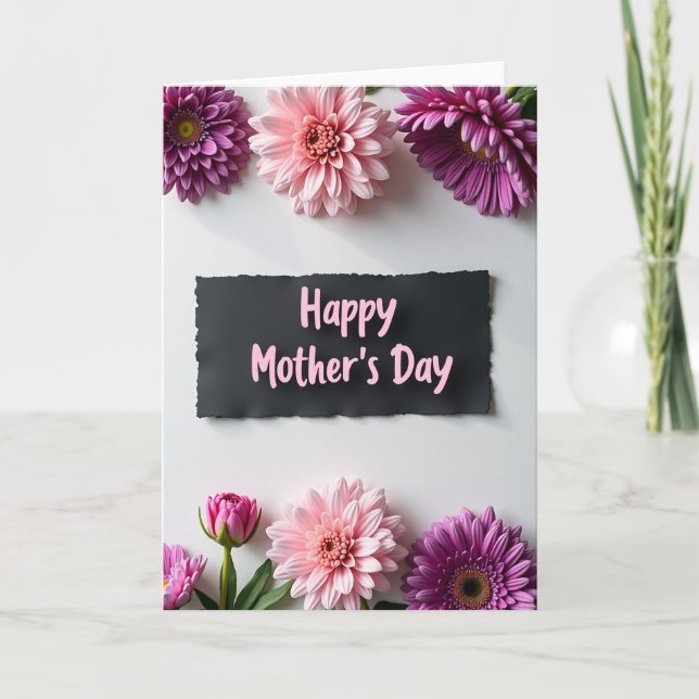 Mothers Day Floral Beauty Card (Front)