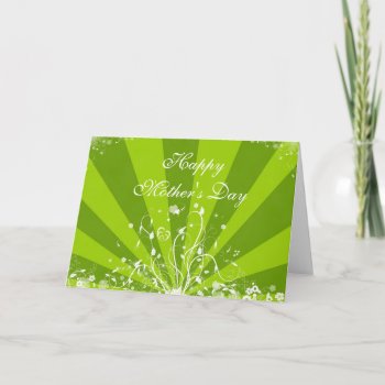 Mother's Day Floral Design Card by karanta at Zazzle