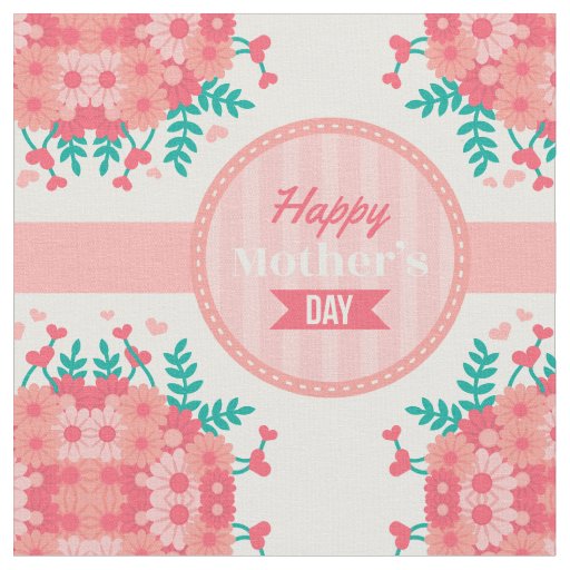 mothers day floral fabric