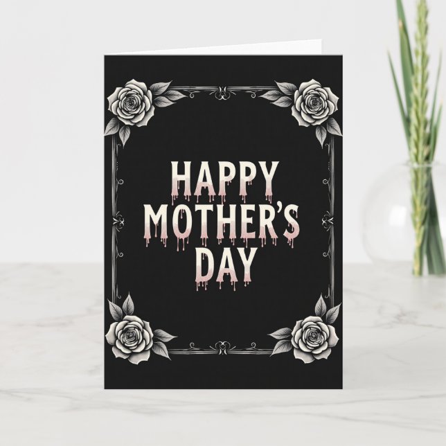 Mothers Day Floral Graphic Card (Front)