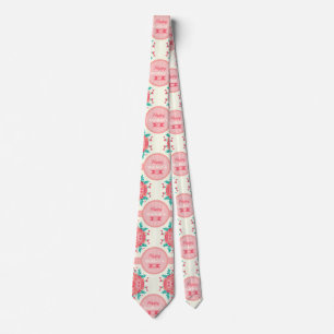 mothers day floral neck tie