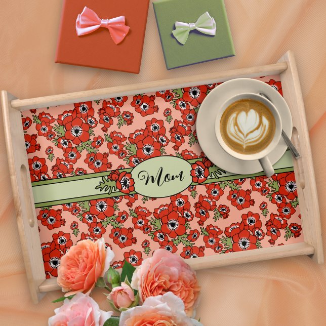 Mother's Day Floral Serving Tray (Creator Uploaded)