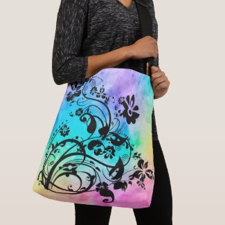 Mother's Day Floral Swirl 82 Crossbody Bag