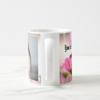 Mother's Day | Floral Three Photo Collage Coffee M Mug