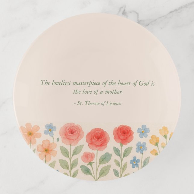 Mother's Day Floral Trinket Tray (Front)