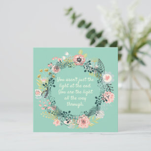 Mother's Day Florals Customize Message Holiday Card