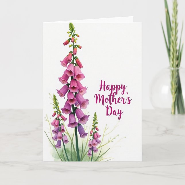 Mothers Day Flower Blooms Card (Front)