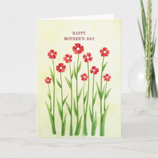 Mothers Day Flower Bouquet Card (Front)