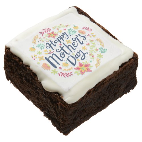 Mothers day flower brownie