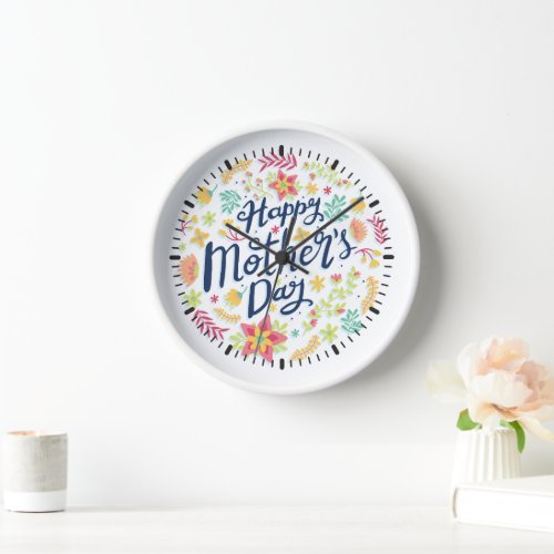 Mothers day flower clock