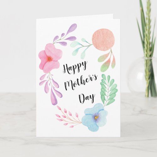 Mothers Day Flower Floral Custom Design Pretty Card