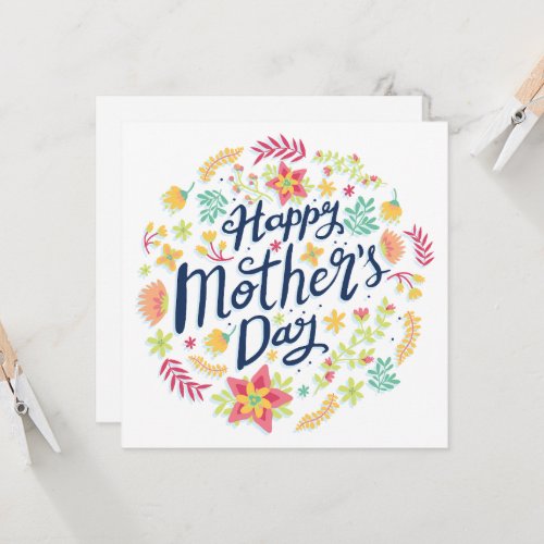 Mothers day flower invitation