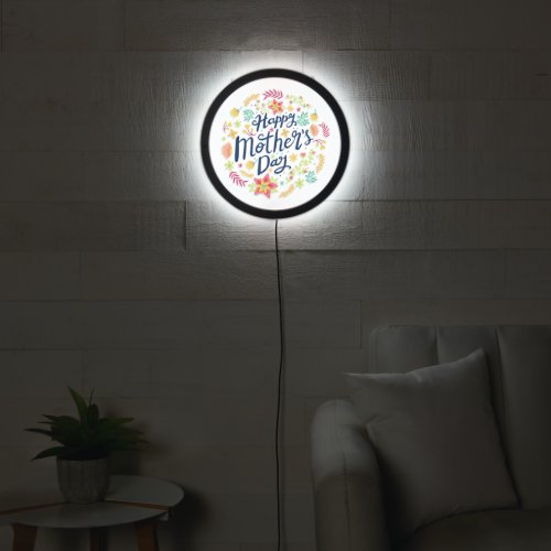Mothers day flower LED sign