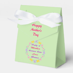 Mothers Day Flowers and Butterflies Custom Favor Boxes