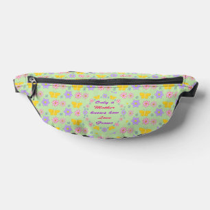 Mothers Day Flowers and Butterflies Fanny Pack
