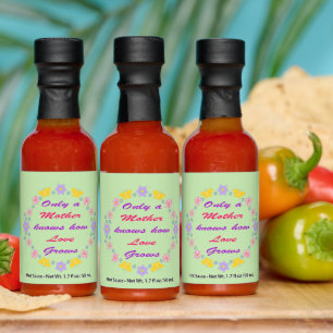 Mothers Day Flowers and Butterflies Hot Sauces