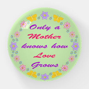 Mothers Day Flowers and Butterflies Paperweight