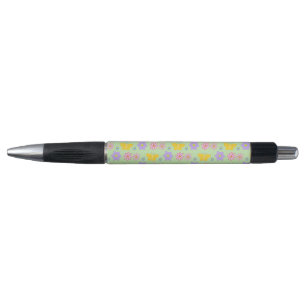Mothers Day Flowers and Butterflies Patterned Pen