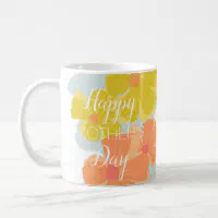 Elegant Floral Happy Mother's Day, Coffee Mug, Zazzle