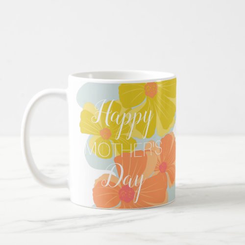 Mothers Day Flowers Frame Photo  Coffee Mug